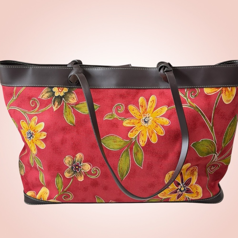 Maxx New York Floral Tote Bag Cottagecore Boho Bloomcore Travel Shopper Large - Picture 4 of 8